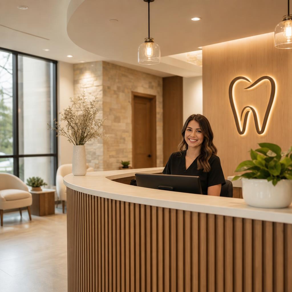 Reception at QEW and Thirdline Dental in Oakville